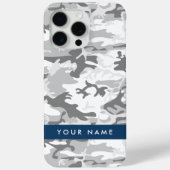 Winter Sneeuwgrijs Camouflage Jouw naam Personalis Case-Mate iPhone Case (Achterkant)
