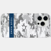 Winter Sneeuwgrijs Camouflage Jouw naam Personalis Case-Mate iPhone Case (Achterkant (horizontaal))