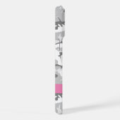 Winter Sneeuwgrijs Camouflage Jouw naam Personalis iPhone Hoesje (Rechterkant)