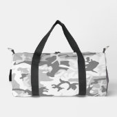 Winter Sneeuwgrijs Camouflage Jouw naam Personalis Plunjezak (Voorkant)