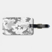 Winter Sneeuwgrijze camouflage, Militair, Leger Bagagelabel (Achterkant horizontaal)