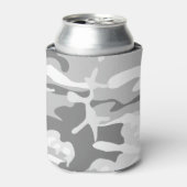 Winter Sneeuwgrijze camouflage, Militair, Leger Blikjeskoeler (Blikje Voorkant)