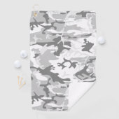 Winter Sneeuwgrijze camouflage, Militair, Leger Golfhanddoek (Insitu)