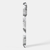 Winter Sneeuwgrijze camouflage, Militair, Leger iPhone Hoesje (Rechterkant)