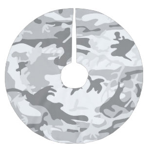 Winter Sneeuwgrijze camouflage, Militair, Leger Kerstboom Rok