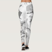 Winter Sneeuwgrijze camouflage, Militair, Leger Leggings (Achterkant)