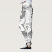 Winter Sneeuwgrijze camouflage, Militair, Leger Leggings (Links)