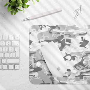 Winter Sneeuwgrijze camouflage, Militair, Leger Muismat