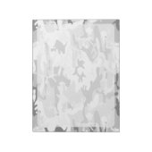 Winter Sneeuwgrijze camouflage, Militair, Leger Notitieblok (Linkerzijde)