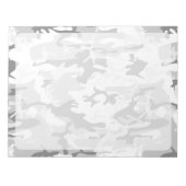 Winter Sneeuwgrijze camouflage, Militair, Leger Notitieblok (Voorkant)