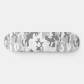 Winter Sneeuwgrijze camouflage, Militair, Leger Persoonlijk Skateboard (Horizontaal)