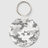 Winter Sneeuwgrijze camouflage, Militair, Leger Sleutelhanger (Voorkant)