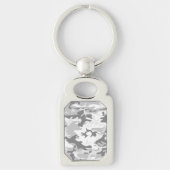 Winter Sneeuwgrijze camouflage, Militair, Leger Sleutelhanger (Voorkant)