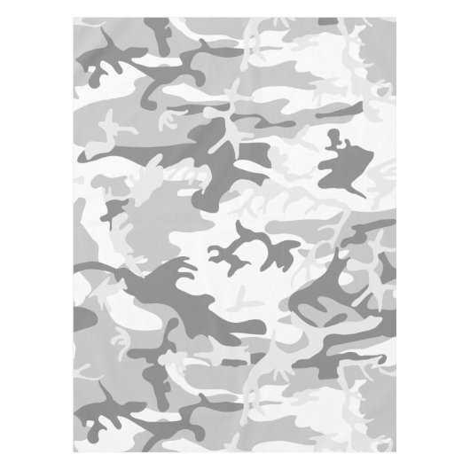 Winter Sneeuwgrijze camouflage, Militair, Leger Tafelkleed (Voorkant)