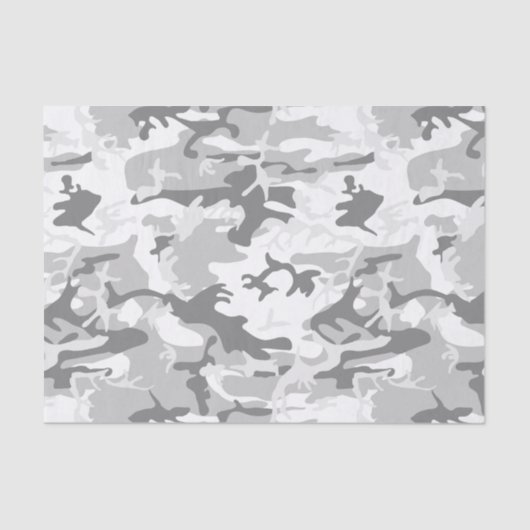 Winter Sneeuwgrijze camouflage, Militair, Leger Tissuepapier (Voorkant)