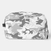 Winter Sneeuwgrijze camouflage, Militair, Leger Toilettasje (Voorkant)
