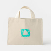 Winter Sneeuwhart Kleine Canvas tas (Achterkant)