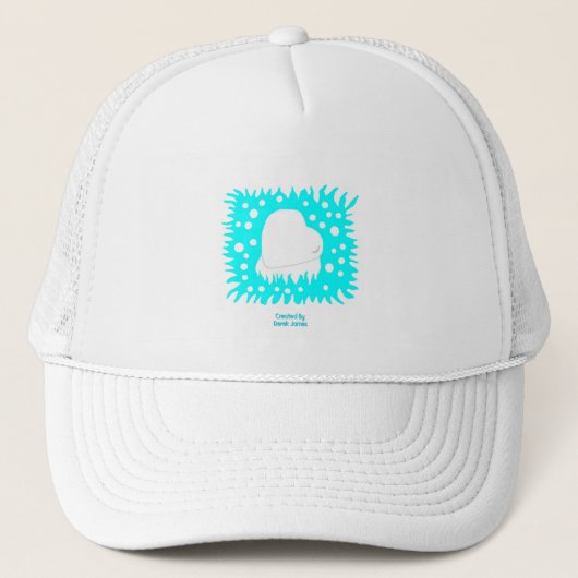 Winter sneeuwhart Trucker Hat Pet (Voorkant)