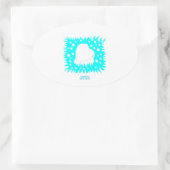 Winter Sneeuwhormoon Sticker (Tas)