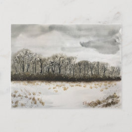 WINTER SNEEUWKAART BRIEFKAART
