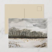 WINTER SNEEUWKAART BRIEFKAART (Voorkant / Achterkant)