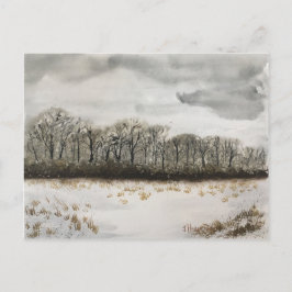 WINTER SNEEUWKAART BRIEFKAART