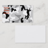 Winter/Sneeuwkamouflage Visitekaartje (Voorkant / Achterkant)