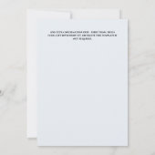 Winter Sneeuwkoningin Fairy Forest Blauw Witte Mei Kaart (Achterkant)