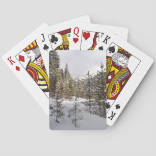 Winter sneeuwlandschap in Montana Pokerkaarten