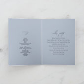 Winter Sneeuwlandschap Wedding Orde van Service Programma (Binnen)