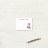 Winter Sneeuwman Ballet Danser Post-it® Notes (Op bureau)