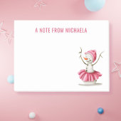 Winter Sneeuwman Ballet Danser Post-it® Notes