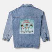 Winter Sneeuwman Denim jas Denim Jacket (Achterkant)
