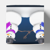 Winter Sneeuwman Party Favor Gift Box Bedankdoosjes (Bovenkant)
