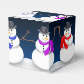 Winter Sneeuwman Party Favor Gift Box Bedankdoosjes (Achterkant)