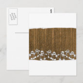 Winter Sneeuwman Peace Love Destiny Briefkaart (Voorkant / Achterkant)