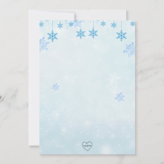 Winter Sneeuwmannen "Oh What Fun" Verjaardag Kaart (Achterkant)