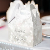 Winter sneeuwpastelkleuren baby shower dank u bedankdoosjes