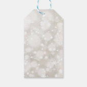 Winter sneeuwpastelkleuren baby shower dank u cadeaulabel (Achterkant)