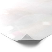 Winter sneeuwpastelkleuren baby shower welkom poster (Hoek)