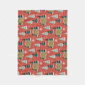 Winter Sneeuwrijke Pine Wonderland Fleece Deken (Voorkant)