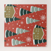 Winter Sneeuwrijke Pine Wonderland Legpuzzel (Horizontaal)