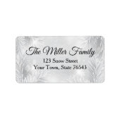 Winter Sneeuwscène Adres label (Voorkant)