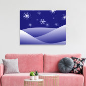 WINTER SNEEUWSCENE CANVAS AFDRUK (Insitu (Woonkamer))