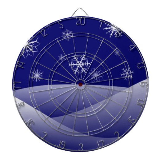 WINTER SNEEUWSCENE DARTBORD (Voorkant)