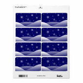 WINTER SNEEUWSCENE ETIKET (Full Sheet)