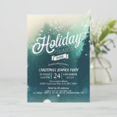 Winter Sneeuwscène Nieuwjaarsfeest Kaart (Staand voorkant)