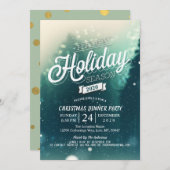 Winter Sneeuwscène Nieuwjaarsfeest Kaart (Voorkant / Achterkant)