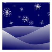 WINTER SNEEUWSCENE PERFECT POSTER (Voorkant)