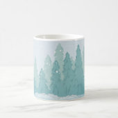 Winter Sneeuwscène Pine Tree seizoensscène Koffiemok (Center)